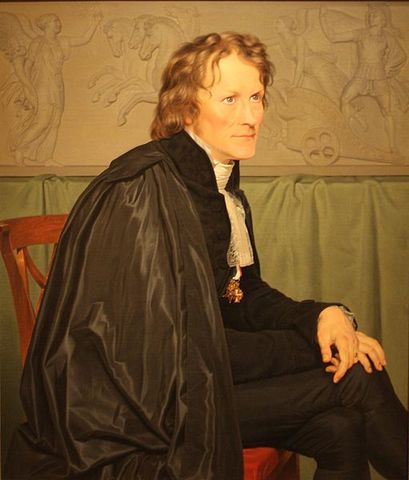 Bertel Thorvaldsen 1814 possibly by Eckersberg Royal Danish Academy of Fine Arts